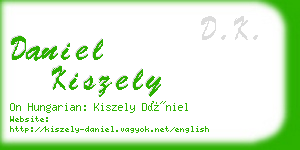 daniel kiszely business card
